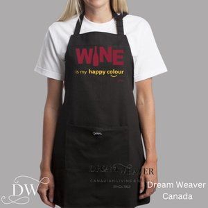 Wine is My Happy Colour Apron | Grimm